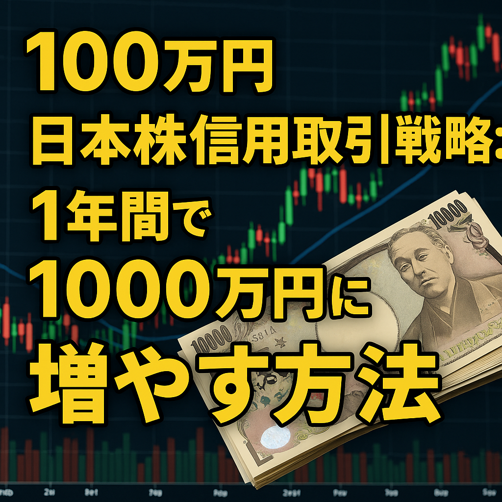 日本株信用取引戦略: 100万円を1年間で1000万円に増やす方法 – 惣菜の全自動資本主義