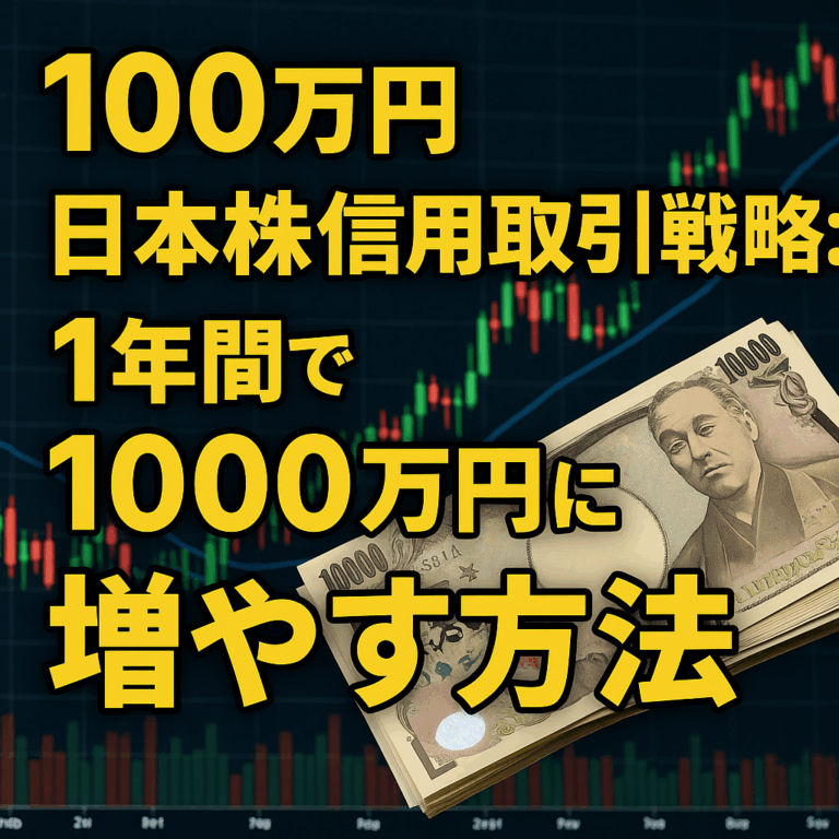 100万円から1000万円を目指す日本株信用取引チャレンジの企画画像