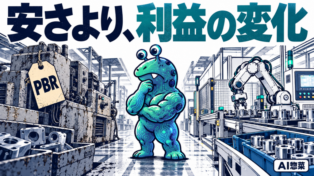 低PBRとAI導入を、利益が変わる仕組みから検証するAI惣菜
