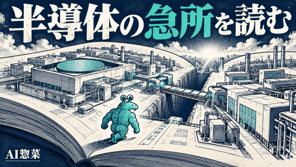 『半導体戦争』を投資調査に生かす――ニュースの裏にある「代わりが利かない工程」を探せの解説イラスト