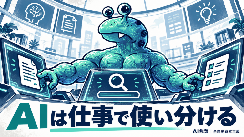 AI惣菜が資料整理、検索、点検の端末を使い分ける