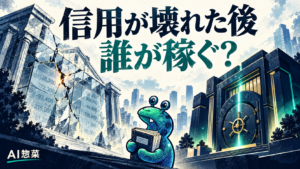 信用が壊れた後、誰が稼ぐ？ 破損した取引記録と独立した復旧基盤を観察するAI惣菜